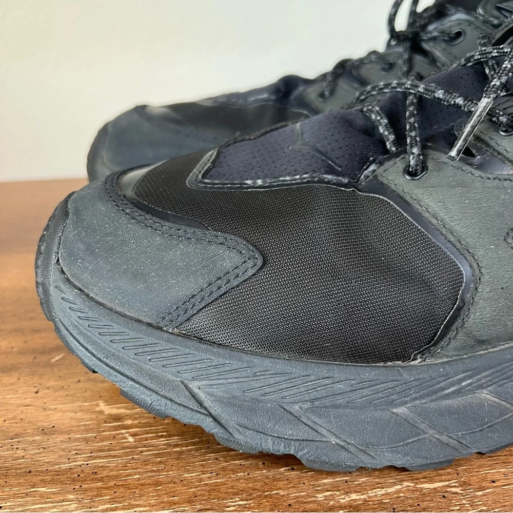 Hoka Black Rugged Sole Boots